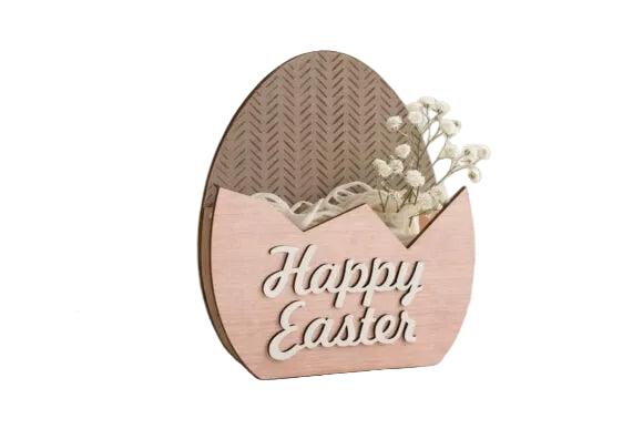 Oster Geschenkboxen aus Holz - Happy Easter Mini Box