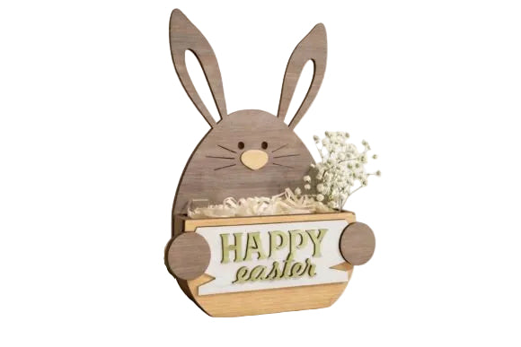 Oster Geschenkboxen aus Holz - Happy Easter Mini Box