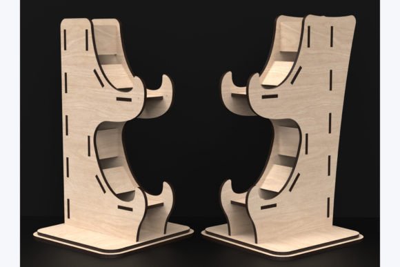 Gaming Controller Halterung aus Holz - 2er Set für PS5, Xbox & PC