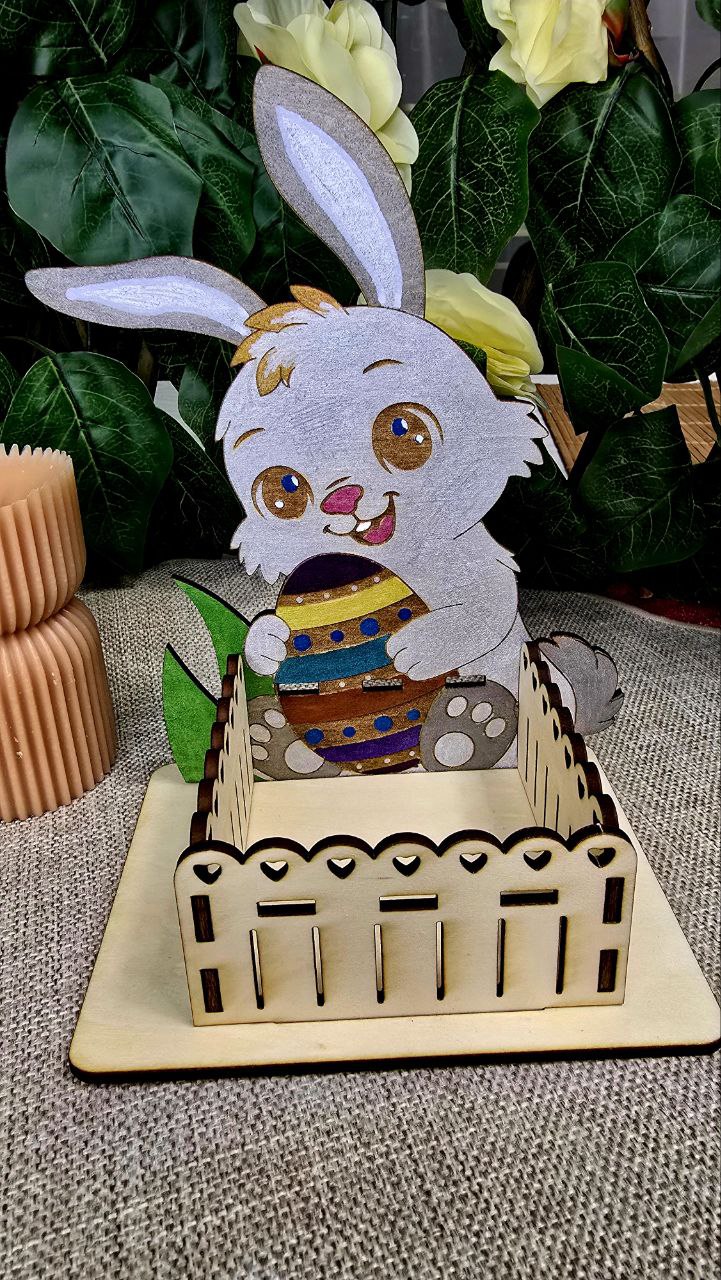 Osterhasen Körbchen mit Ostereier - Süßigkeiten-Korb für Kinder